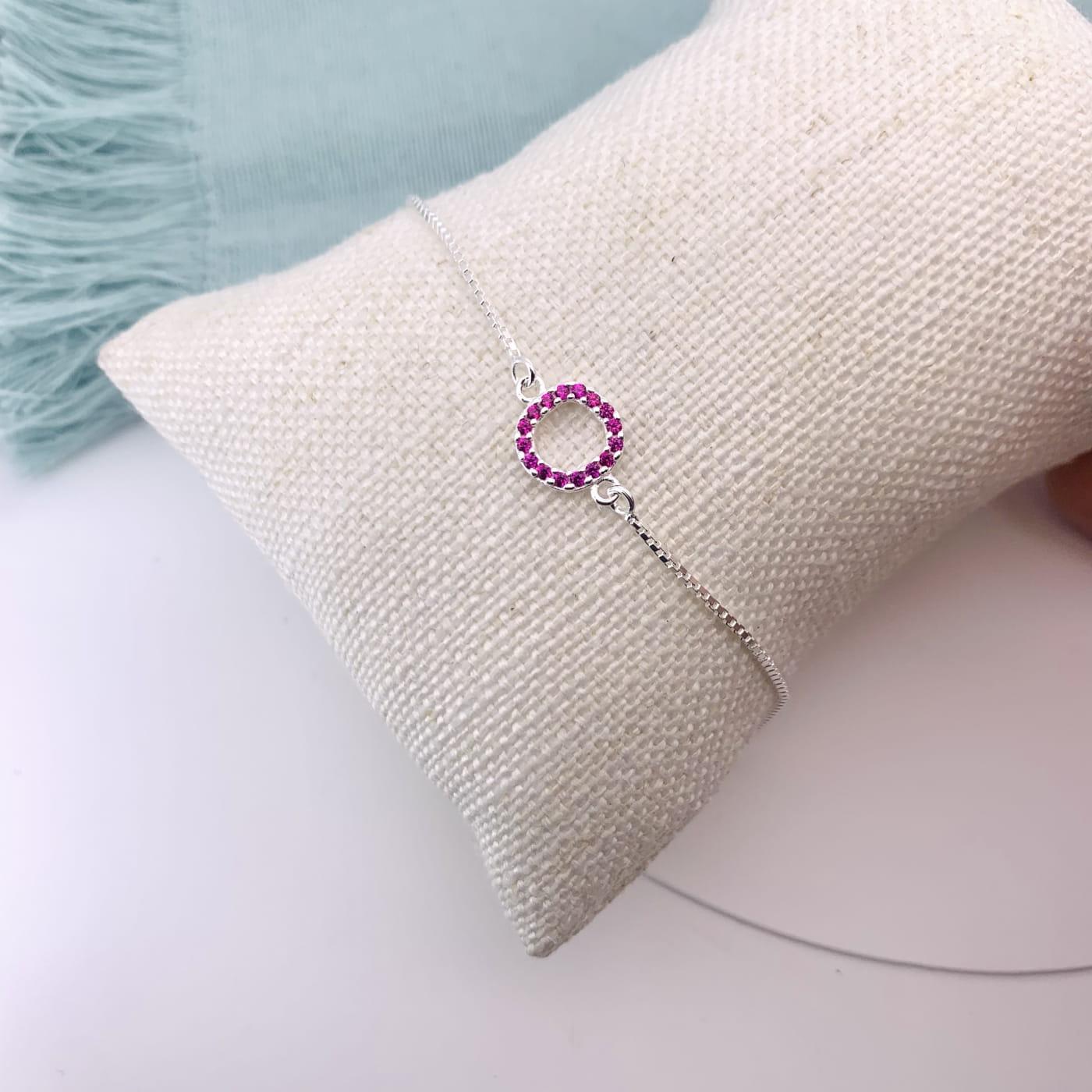 PULSEIRA REDONDA CRAVEJADA VENEZIANA